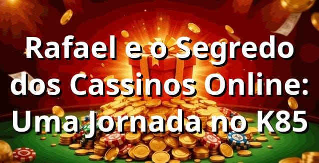 Rafael e o Segredo dos Cassinos Online: Uma Jornada no K85 🎲